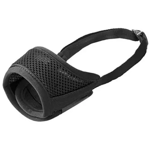 IREENUO Dog Muzzle to Prevent Biting Barking and Chewing with Adjustable Loop Breathable Mesh Soft Fabric IREENUO Dog Muzzle to Prevent Biting Barking and Chewing with Adjustable Loop Breathable Mesh Soft Fabric