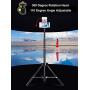 Selfie Stick Tripod, 62 inch Ultra-Long Extendable Selfie Stick Tripod Stand Aluminum Alloy with Bluetooth Remote for iPhone 11 Pro XS MAX X XR SE 8 7 Plus, Samsung Galaxy S20 S10 S9 S8 Plus Android