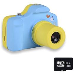 PANNOVO YT001 Mini 1.5 Inch Screen Children Kids Digital Camera with 8GB Cards(Blue)