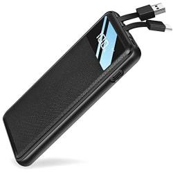 Portable Charger, Elzle Ultra Slim Power Bank with LCD Display, Built-in Portable Charger USB C,Fast Charge External Battery Phone Charger for iPhone, Samsung,ipad and More (20000)