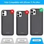 Battery Case for iPhone 11 Pro Max, 7800mAh Extended Portable Battery Pack Rechargeable Charging Case Smart Battery Case for iPhone 11 Pro Max External Battery Cover 6.5 inch Charging Case - Black Battery Case for iPhone 11 Pro Max, 7800mAh Extended Portable Battery Pack Rechargeable Charging Case Smart Battery Case for iPhone 11 Pro Max External Battery Cover 6.5 inch Charging Case - Black