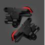HOJI Slope Shape Pubg Triggers Cum Gamepad Joystick Compatible with All Smartphones - (Dark Red), Compatible for All Smartphones (1 Pairs Set)