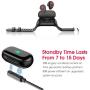 Wireless Bluetooth Earbuds Smartwatch Bracelet 2 in 1 Fitness Tracker Band Smart Bracelet (Black)
