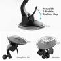Magnetic Car Phone Mount with Adjustable Arm Universal Dashboard Windshield Cell Phone Holder for Car Dash Strong Gel Suction Compatible with iPhone 11 11pro Xs XS Max XR 8 7, Samsung S10 S9 S8 S7