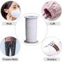 NIKB 1/8 inch Elastic for Sewing Masks 100-Yards White Elastic Cord for Masks Elastic Bands for Sewing Flat Elastic Rope for Crafting/Heavy Stretch Knit Elastic Spool