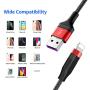 Phone Charger Cable Extra Long 16 Feet Lightnning Charging Cord, 5M Nylon Braided USB Fast Charging Cord Compatible with for Phone 11 Pro Max XS XR X 8 7 6S 6 Plus SE 5S 5C 5 iPad