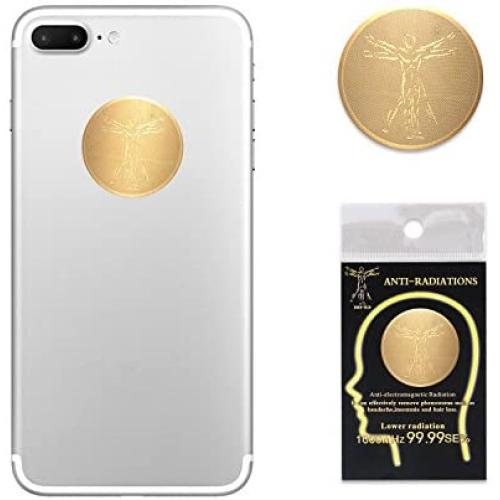 6 Pack- EMF Protection Cell Phone Anti Radiation Protector Sticker, Negative Ions EMF Blocker for Mobile Phones,Laptop and All Electronic Devices