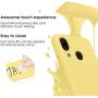 Vinve Samsung Galaxy A20 Case, Galaxy A30 Case, Liquid Silicone Slim Gel Rubber Full Body Protection Shockproof Cover Drop Protection Case for Galaxy A20 (Yellow)