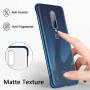 Compatible with Oneplus 7 pro Case,ASONRL Clear Frameless Matte Hard PC Slim Shock Absorption TPU Bumper with Non-Slip Surface Rope Pull Ring Case (Yellow)
