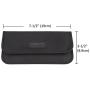 Faraday Bag, Wisdompro RFID Signal Blocking Bag Shielding Pouch Wallet Case for Cell Phone Privacy Protection and Car Key FOB (Black)