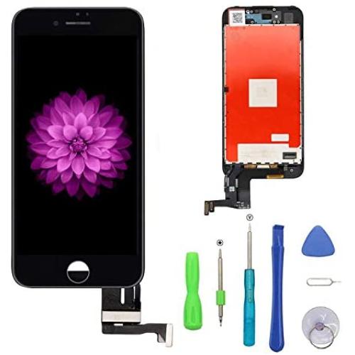 FFtopu iPhone 7 Plus Screen Replacement Black 5.5, LCD Display and 3D Touch Screen Digitizer Replacement Full Assembly for iPhone 7 Plus Screen with Repair Tool Kit