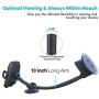 13 Gooseneck Car Phone Holder, Industrial-Strength Car Phone Mount Windshield Suction Cup, Holder for Cell Phone in Truck, Long Arm Phone Holder Windshield Mount for Truck SUV, Phone Window Mount