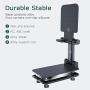 Esonstyle Cell Phone Stand Tablet Stand Foldable Portable Desktop Stand Adjustable Height and Angle Phone Holder for Desk Sturdy Aluminum Metal Stand Compatible with iPhone 11 Pro XS Max XR X Samsung