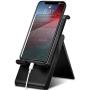 Cell Phone Stand，SAIJI Adjustable Foldable Portable Holder Cradle，Phone Dock for Desk Table，Compatible with Phone 11 Pro xs xr x se 8，All Android Smartphones-Black