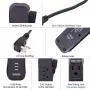 Small Power Strip with USB - NTONPOWER 2 Outlets 3 USB Portable Desktop Charging Station with 15 inches Wrapped Short Extension Cord, Travel Power Strip for for Hotel, Cruise, Home and Office - Black Small Power Strip with USB - NTONPOWER 2 Outlets 3 USB Portable Desktop Charging Station with 15 inches Wrapped Short Extension Cord, Travel Power Strip for for Hotel, Cruise, Home and Office - Black