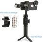 Ulanzi Mini Tripod Stand for Selfie Stick Monopod Stabilizer on Cellphone DSLR Cameras,Portable Folding Desktop Stand For Projector For ZHIYUN Smooth Q/Smooth 4/ Feiyu/ DJI OSMO Mobile 2 Gimbal