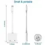 iPhone Adapter,Apple Lightning to 3.5mm Headphone Jack Adapter Dual Ports Dongle Charge Jack+AUX Audio 3.5mm for iPhone SE/11/11 Pro/X/XS/XR/8/7 Plus, Support All iOS System[Apple MFi Certified]