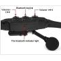 Leaden Wireless Bluetooth MP3 Sunglasses Polarized Lenses Music Sunglasses V4.1 Stereo Handfree Headphone for iPhone Samsung Most Smartphone or PC (Black)