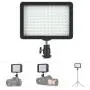 Vbestlife 160 LED Video Light with Cold Shoe, 5600K CRI85+ Dimmable Light Digital Camera Fill Light for Nikon Sony Canon with Three Color Patches Vbestlife 160 LED Video Light with Cold Shoe, 5600K CRI85+ Dimmable Light Digital Camera Fill Light for Nikon Sony Canon with Three Color Patches