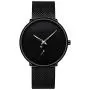 Mens Watches Ultra-Thin Minimalist Waterproof - Fashion Wrist Watch for Men Unisex Dress with Stainless Steel Mesh Band