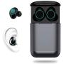 Newmsnr i9 Plus Mini in-Ear Bluetooth 5.0 Earphones,2020 Spuer Comfortable&Lightweight Wireless Earbuds,Touch Control Noise Cancelling Waterproof IPX7 Headset with Mic (Lucky-Gun Black)