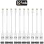 Short Lighting Cable,FEEL2NICE 10 Pack 7-Inch iPhone Cord Data Sync USB Portable Fast Charger for iPhone X XS Max XR / 8/8 Plus / 7/7 Plus / 6/6 Plus / 5S / iPad/iPod, White