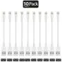 Short Lighting Cable,FEEL2NICE 10 Pack 7-Inch iPhone Cord Data Sync USB Portable Fast Charger for iPhone X XS Max XR / 8/8 Plus / 7/7 Plus / 6/6 Plus / 5S / iPad/iPod, White Short Lighting Cable,FEEL2NICE 10 Pack 7-Inch iPhone Cord Data Sync USB Portable Fast Charger for iPhone X XS Max XR / 8/8 Plus / 7/7 Plus / 6/6 Plus / 5S / iPad/iPod, White