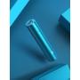 Lipstick Battery Charger 3350mAh Xcentz, Mini Portable Charger Compact External Battery Premium Aluminum with Flashlight Pocket Power Bank Phone Charger for iPhone Samsung Android Smartphone(Blue)