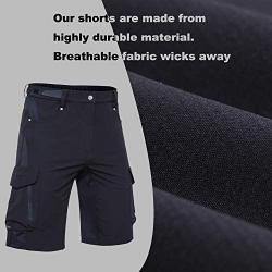 Ally Mens Mountain Bike Shorts Padded MTB Shorts Baggy Cycling Bicycle Bike Shorts with Padding Wear Relaxed Loose-fit