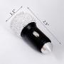 Bling Car Charger Dual Port USB Adapter 5V/2.1A Crystal Decoration Plug for iPhone 11/Xs/Xs max/Xr/X/8/7/6/5,iPad Pro/Air/Mini,Samsung,Galaxy S10/S9/S8/S7/S6,Note 9/8,Cute Car Accessories for Women