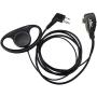XFOX Walkie Talkie Earpiece Ear Piece 2Pin D Shape Earpiece Headset Push to Talk Mic Apply Two Way Radio Walkie Talkie Devices CP040 CP200 XTNi DTR VL50 M2PE0310 (10 Pack)