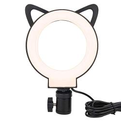 Qiilu LED Dimmable Right Fill Light, 3000-6000K Floor Lamp for Selfie Live Stream Makeup