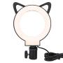 Qiilu LED Dimmable Right Fill Light, 3000-6000K Floor Lamp for Selfie Live Stream Makeup