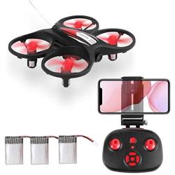 Mini Drone,AICase Mini Drone for Beginner, WiFi FPV RC Quadcopter with 720P HD Camera Altitude Hold Headless Mode 3D Flip Speed Switch 3 Batteries for Kids Gift