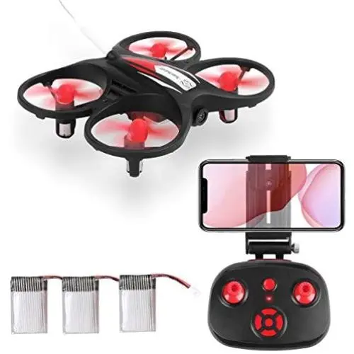 Mini Drone,AICase Mini Drone for Beginner, WiFi FPV RC Quadcopter with 720P HD Camera Altitude Hold Headless Mode 3D Flip Speed Switch 3 Batteries for Kids Gift