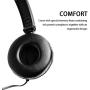 Cerobit 3.5mm Wired Gaming Headset Over-Ear Sports Headphones Music Earphones with Microphone in-line Control for Smartphones Tablet Laptop Desktop PC_Color:Pink