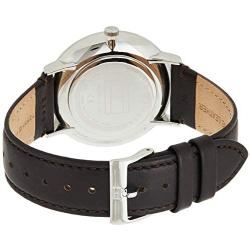 Tommy Hilfiger Mens Stainless Steel Quartz Watch with Leather Strap, Brown, 20 (Model: 1791508)