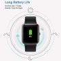 Willful Smart Watch for Android Phones and iOS Phones Compatible iPhone Samsung, IP68 Swimming Waterproof Smartwatch Fitness Tracker Fitness Watch Heart Rate Monitor Smart Watches for Men Women Black