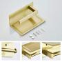 Marmolux Acc Toilet Paper Cell Phone Holder SUS304 Stainless Steel Modern Tissue Paper Towel Holder Plus Mobile Phone Storage Shelf Brushed Gold