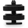 Camera Hot Shoe Mount to 1/4"-20 Tripod Screw Adapter Flash Shoe Mount for DSLR Camera Rig (Pack of 2) Camera Hot Shoe Mount to 1/4"-20 Tripod Screw Adapter Flash Shoe Mount for DSLR Camera Rig (Pack of 2)