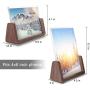 Lezgo 4x6 inch Picture Frame (2 Pack)- Photo Frame Made of Solid Wood Acrylic High-Definition Glass for Table Top Display