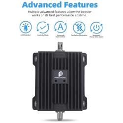 Cell Phone Signal Booster for Car, Truck, SUV and RV - Boosts 4G LTE Band 12/13/17 Data & Volte(Voice Over 4G) Mobile Cellular Signal Repeater Amplifier for AT&T Verizon in Vehicle