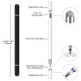 Stylus for iPad Pencil (2 Pcs), StylusHome Magnetic Disc Universal Stylus Pens for Touch Screens Apple/iPhone/Ipad pro/Mini/Air/Android/Microsoft/Surface All Capacitive Touch Screens - Black/White