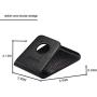 SAMDI Wood Cell Phone Stand for iPhone 5 6 7 8 X Plus, LG, Huawei, XiaoMi, Samsung Galaxy S5 S7 S6 (Oak Wood Black)