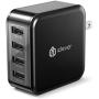 USB Wall Charger, iClever 40W 8A 4-Port Charging Station with Foldable Plug, USB Power Adapter for iPhone 11 Pro Xs/XS Max/XR/X/8/7,iPad Pro/Air 2/Mini 4/3, Galaxy/Note/Edge, LG, Nexus, HTC, and More