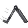 NICEYRIG Handle Grip Kit for DJI Ronin SC/S Gimbal, Leather Handgrip with Rosette Extension Bracket Holder - 332