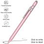KECOW Stylus Digital Pen for Touch Screens, 1.45mm fine Elastic Tip Rechargeable Pencil Compatible for iPad iPhone Samsung Phone &Tablets,iOS&Android for Drawing and Writing Capacitive Pen (Rose Gold)