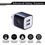 Wall Charger, Charging Plug, 3Pack 2.1A Dual Port Plug Quick Phone Cube Brick Charger Adapter Compatible with iPhone 11/11 Pro Max/Xs Max/Xs/XR/X/8/7/6S/6 Plus, Samsung Galaxy Note 10+/S10e S10 S9 S8