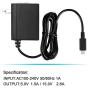 Switch Charger for Nintendo Switch, AC Adapter Power Supply 15V 2.6A Fast Charging Kit for Nintendo Switch, Support TV Mode