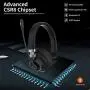 Trucker Bluetooth Headset with Microphone, KKUYI 40 Hrs Wireless Headset, Noise Cancelling Mic, On Ear Headphones, Cell Phone, Skype, Truck Driver, Call Center